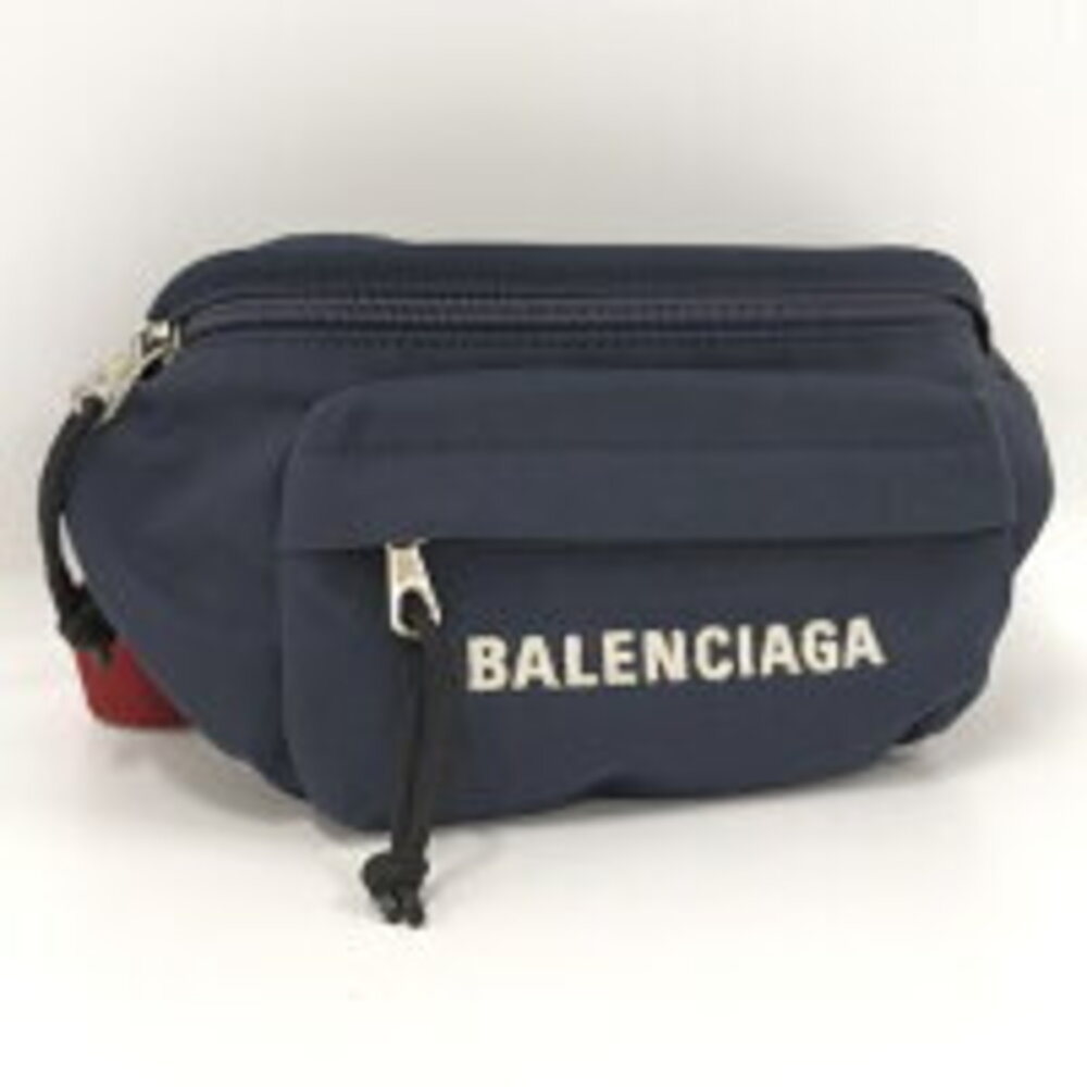 BALENCIAGA waist Clutch belt pack Navy Blue - Picture 1 of 9